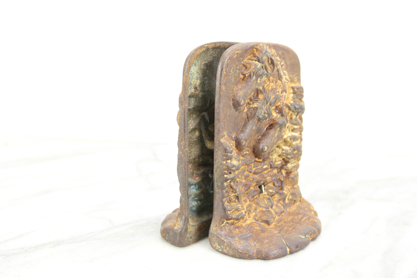 Pharaoh's Horses Cast Iron Bookends