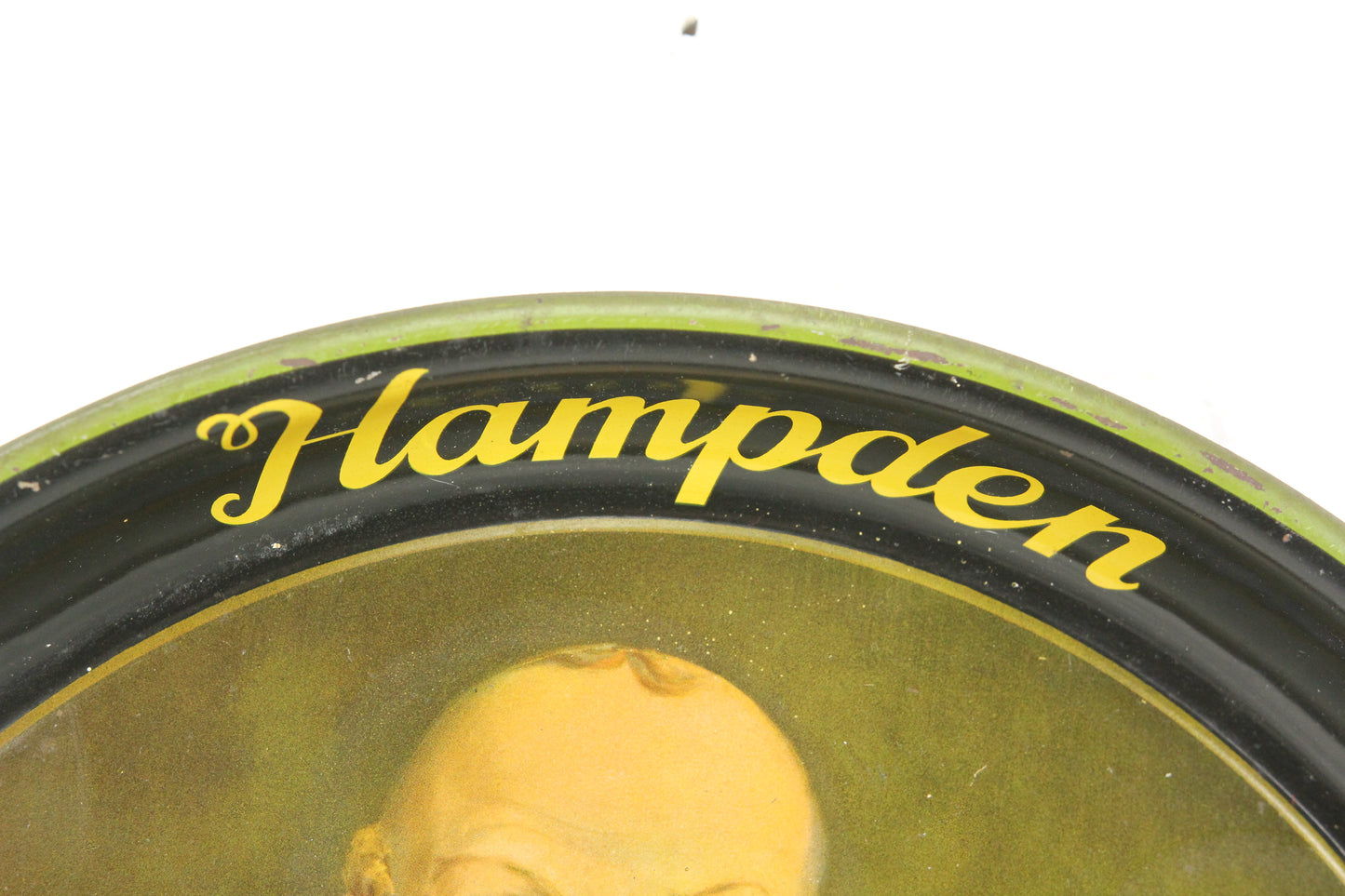 Hampden Ale Brewing Company "Handsome Waiter" 13-Inch Beer Tray, Willimansett, MA, 1934