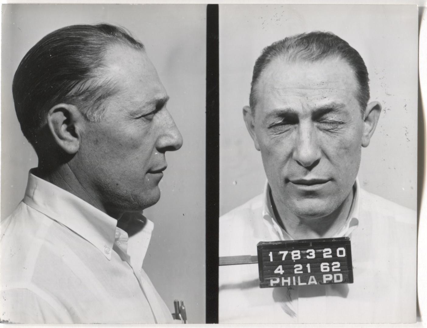 James Lardoni Mugshot - Arrested on 4/21/1962 for Being a Common Gambl ...