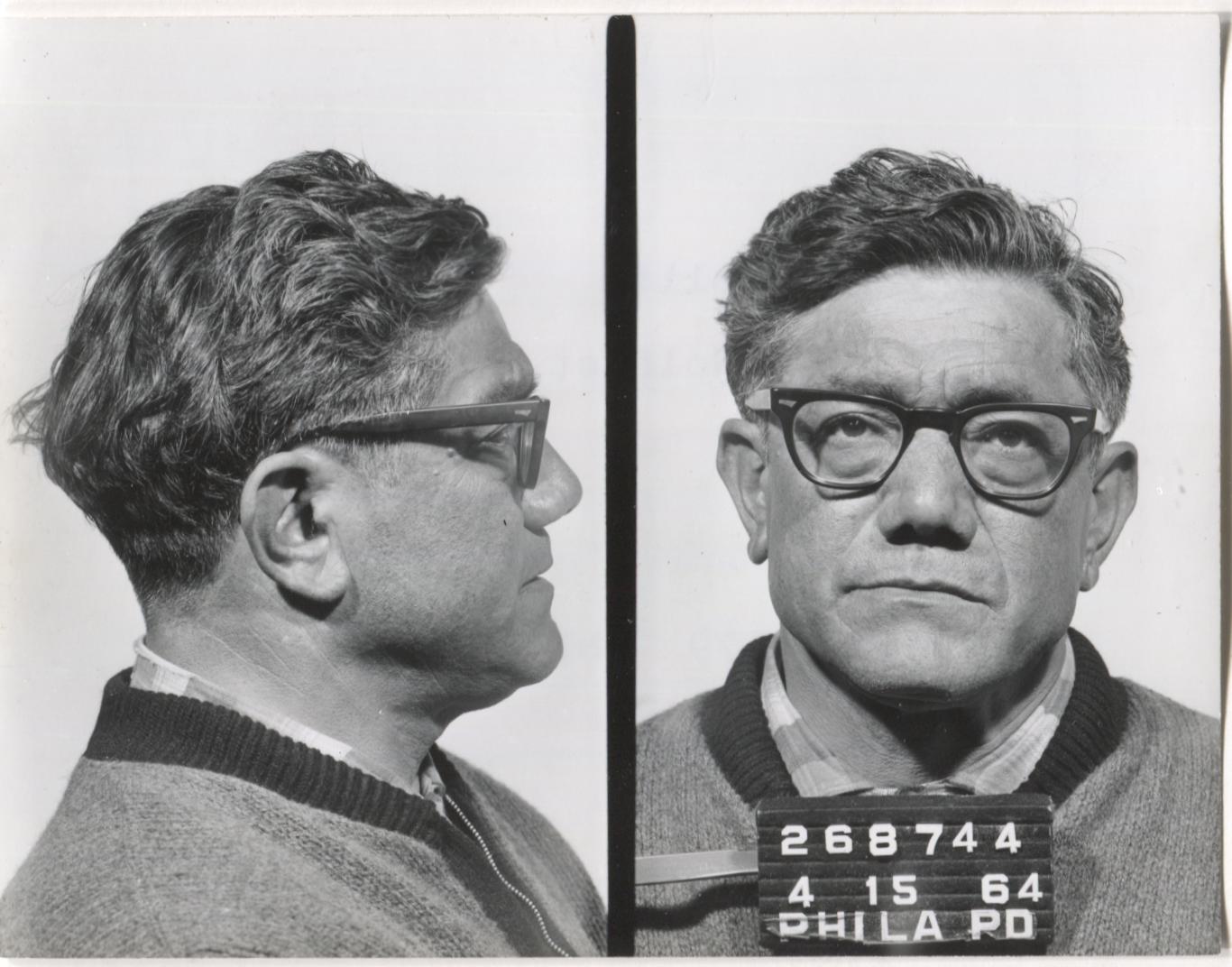 Sam Polito Mugshot - Arrested on 4/15/1964 for Illegal Lottery ...