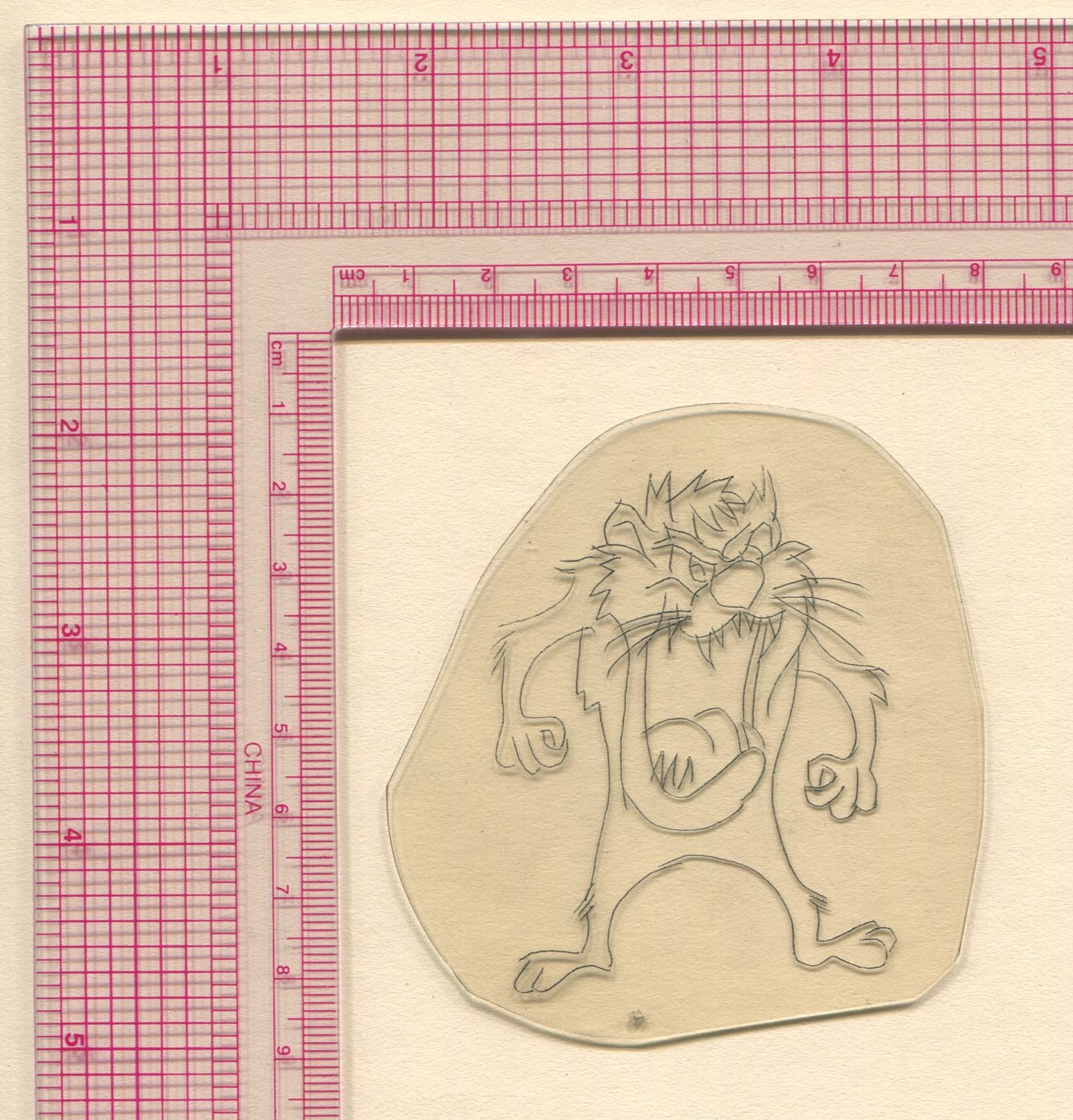 Taz Vintage Traditional Tattoo Acetate Stencil from Bert Grimm's Shop