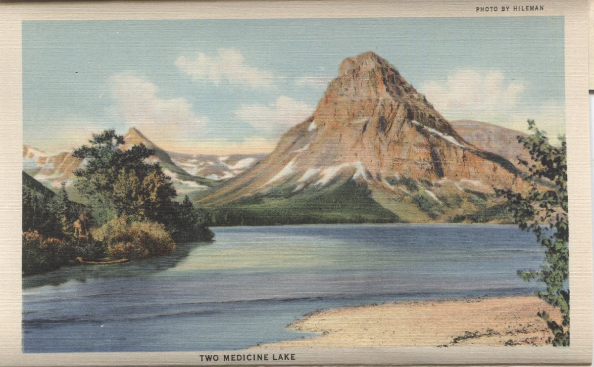 Glacier National Park, Montana Vintage Souvenir Postcard Folder ...