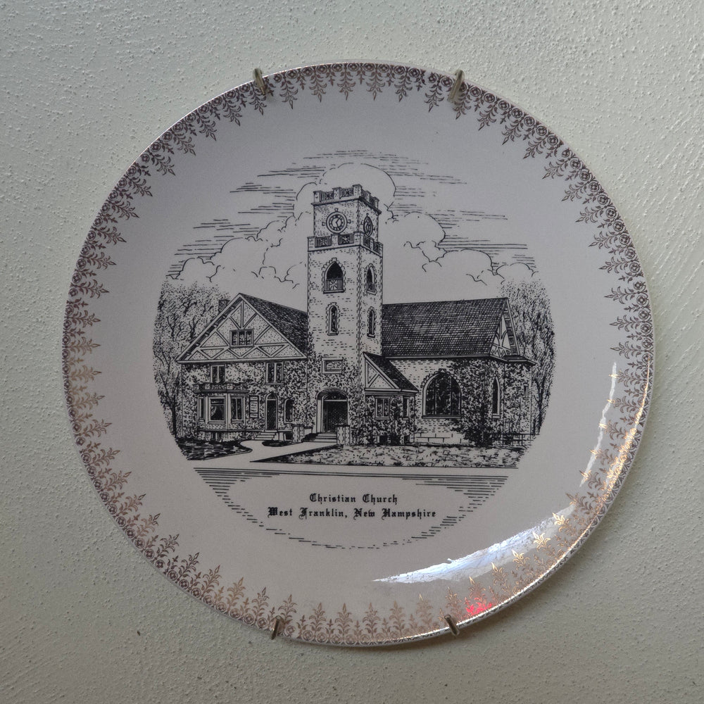 Commemorative plate of the Christian Church of Franklin