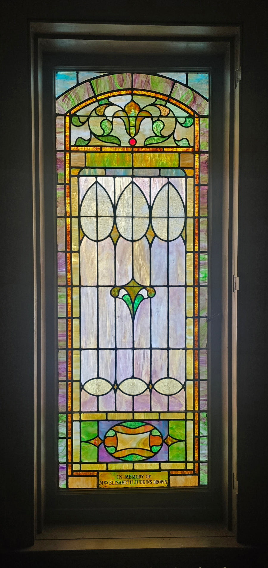 Window in memory of Mrs. Elizabeth Judkins Brown